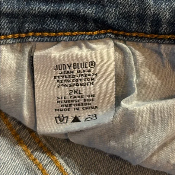 NWT! Judy Blue High Waisted Medium Wash Blue Jeans - Picture 6 of 7